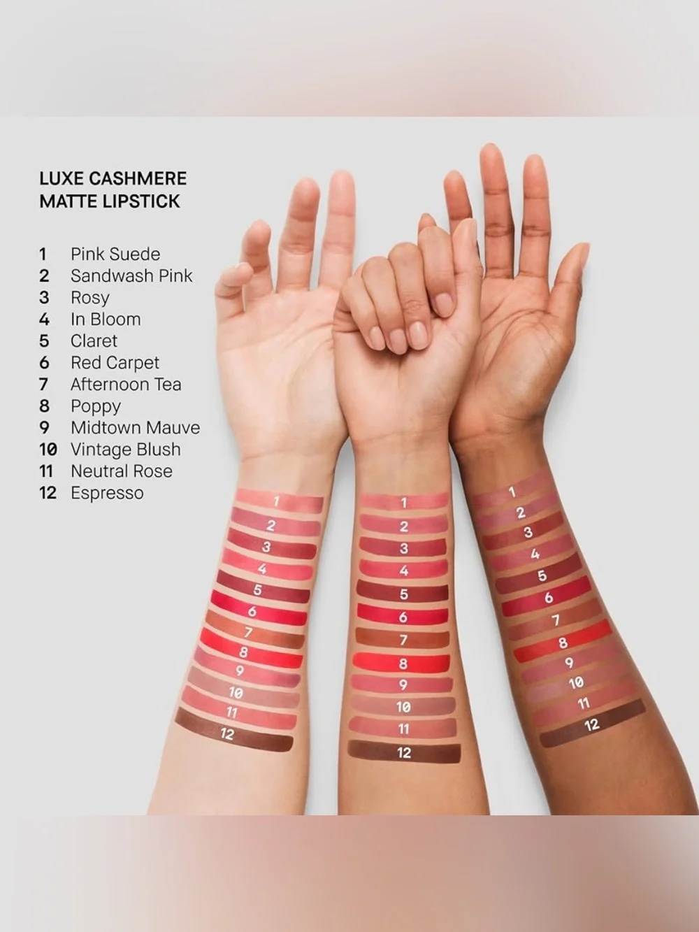NWT NIB Bobbi Brown Luxe Cashmere Matte Lipstick (Claret) - Picture 9 of 9